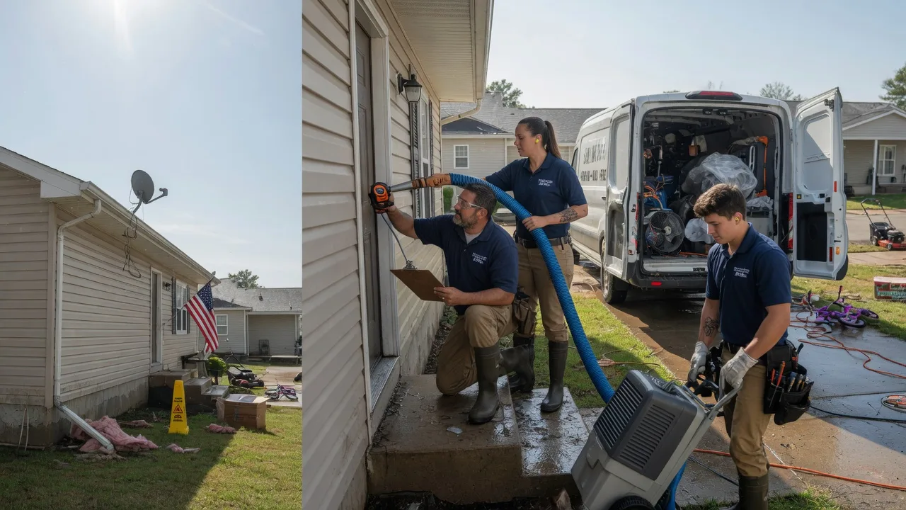 Ceiling Water Damage Restoration in Lincoln, IL near me